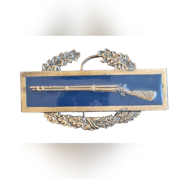 American Buckle Co Other - 1989 AMERICAN BUCKLE CO Vintage Solid Brass US Civil War Baron Rifle Wreath